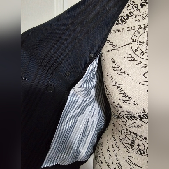 RARE! VERONICA BEARD Blue Black Plaid Cotton Blend Blazer Jacket Coat Si… - Picture 6 of 9